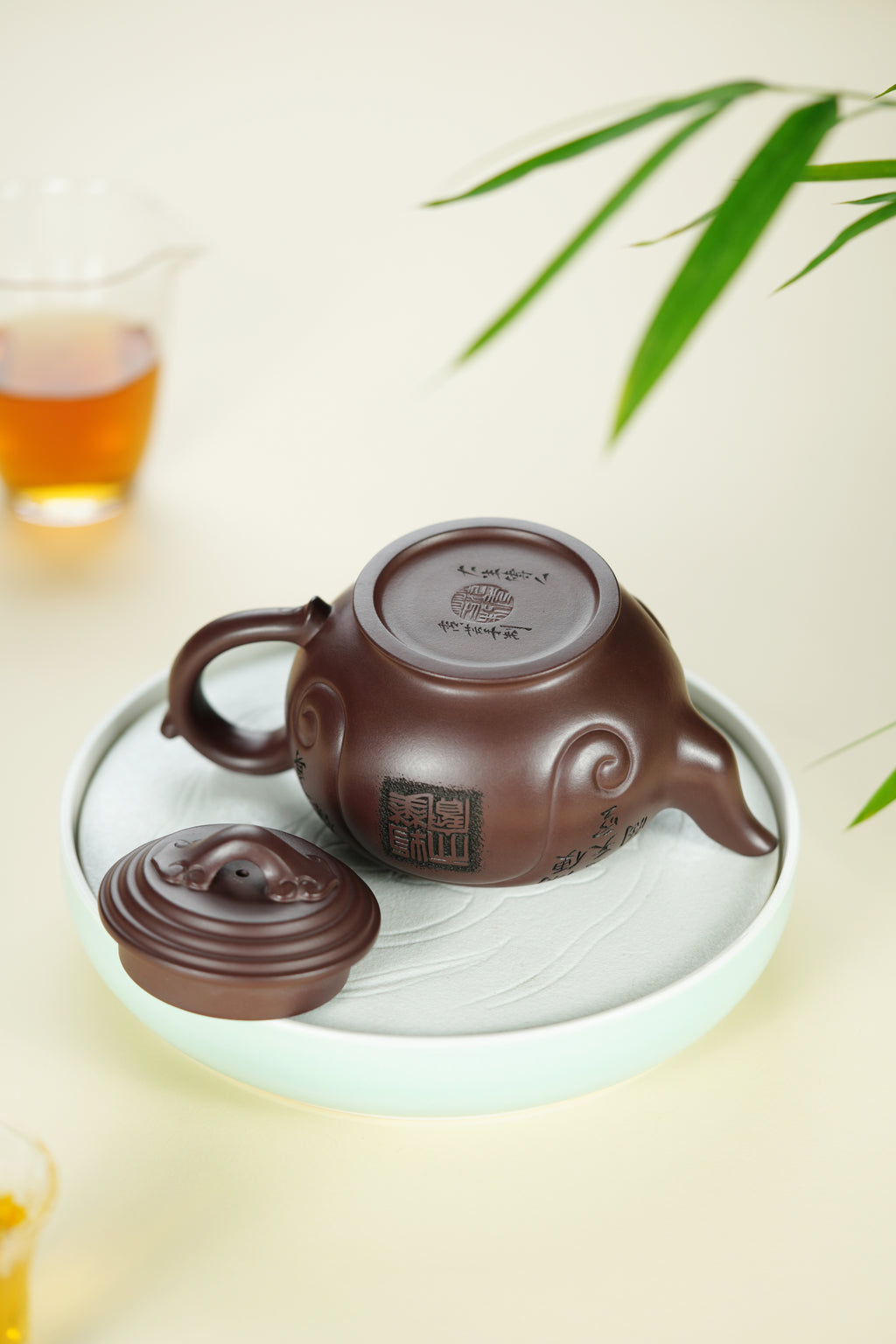 范大生嫡脉｜范秀芳制 范伟群装饰｜双省大师联诀紫砂臻品《如意云笠壶》原矿优质紫泥·330cc