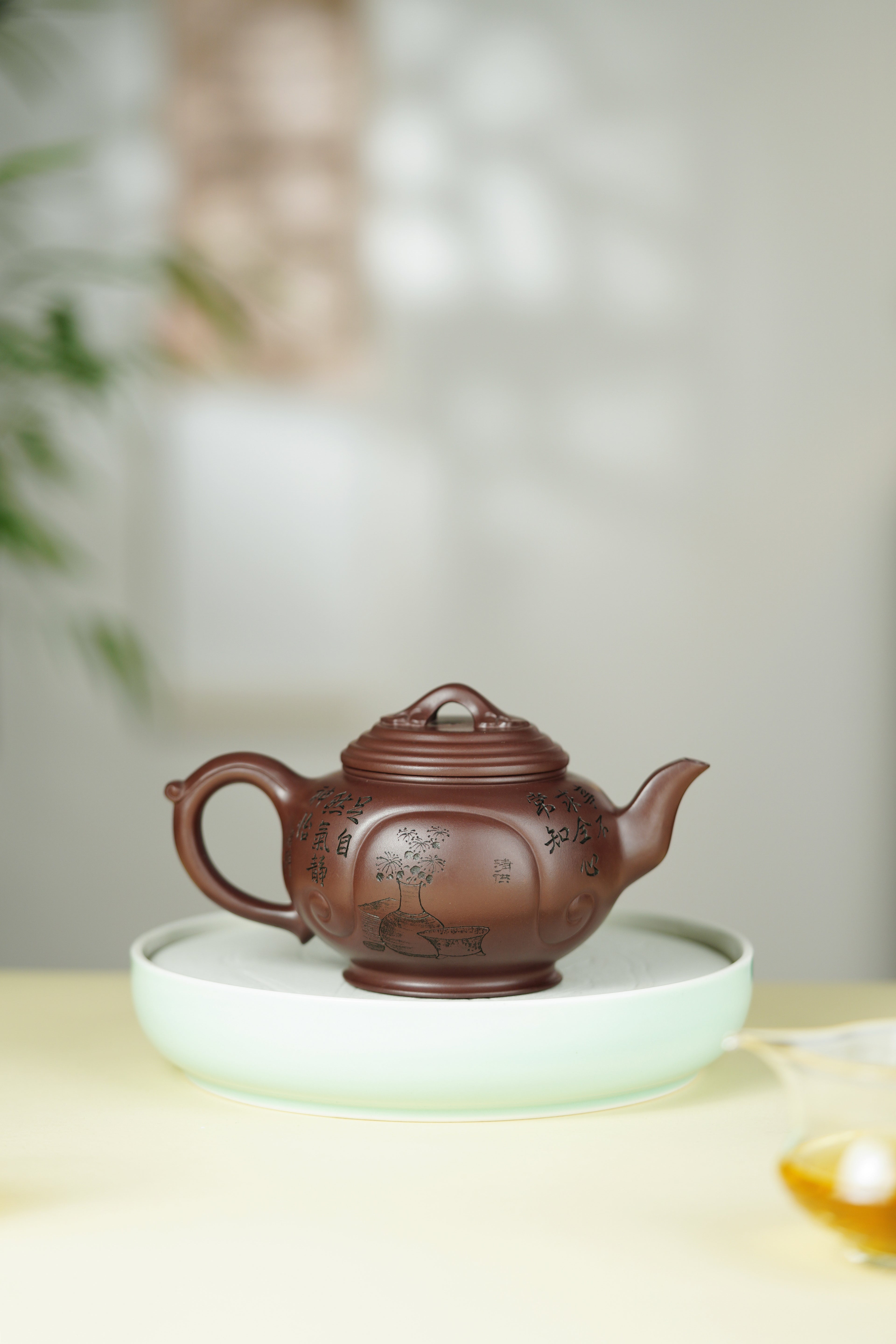 范大生嫡脉｜范秀芳制 范伟群装饰｜双省大师联诀紫砂臻品《如意云笠壶》原矿优质紫泥·330cc