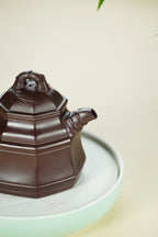 范大生嫡脉｜范秀芳制 范伟群装饰｜双省大师联诀紫砂臻品《八方竹鼎壶》原矿优质紫泥·450cc