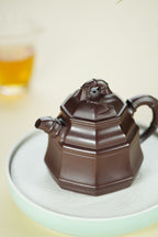 范大生嫡脉｜范秀芳制 范伟群装饰｜双省大师联诀紫砂臻品《八方竹鼎壶》原矿优质紫泥·450cc