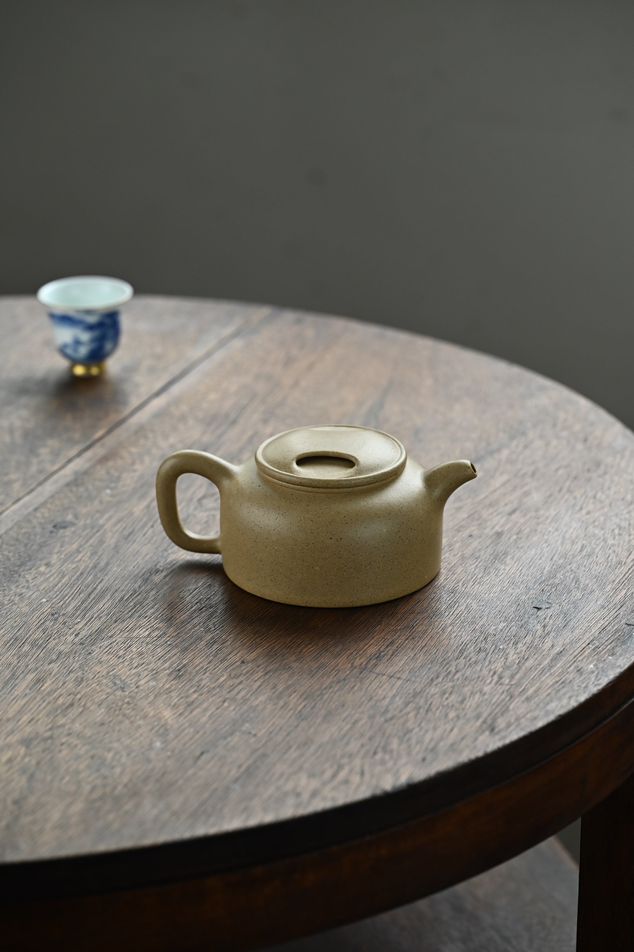 牛盖莲子·全手工 /传统器高手沈妮作品/容量460cc/原矿本绿