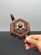 【功勋泰斗 礼藏至尊】程辉大师🇨🇳紫砂界功勋级领军人物·典藏臻品《六方宫灯》千里江山 原矿优质老紫泥·360cc