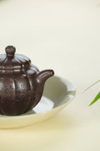 范大生嫡脉｜范秀芳制 范伟群装饰｜双省大师联诀紫砂臻品《小繁华壶》原矿优质古天青·120cc