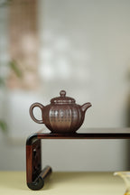 范大生嫡脉｜范秀芳制 范伟群装饰｜双省大师联诀紫砂臻品《小繁华壶》原矿优质古天青·120cc
