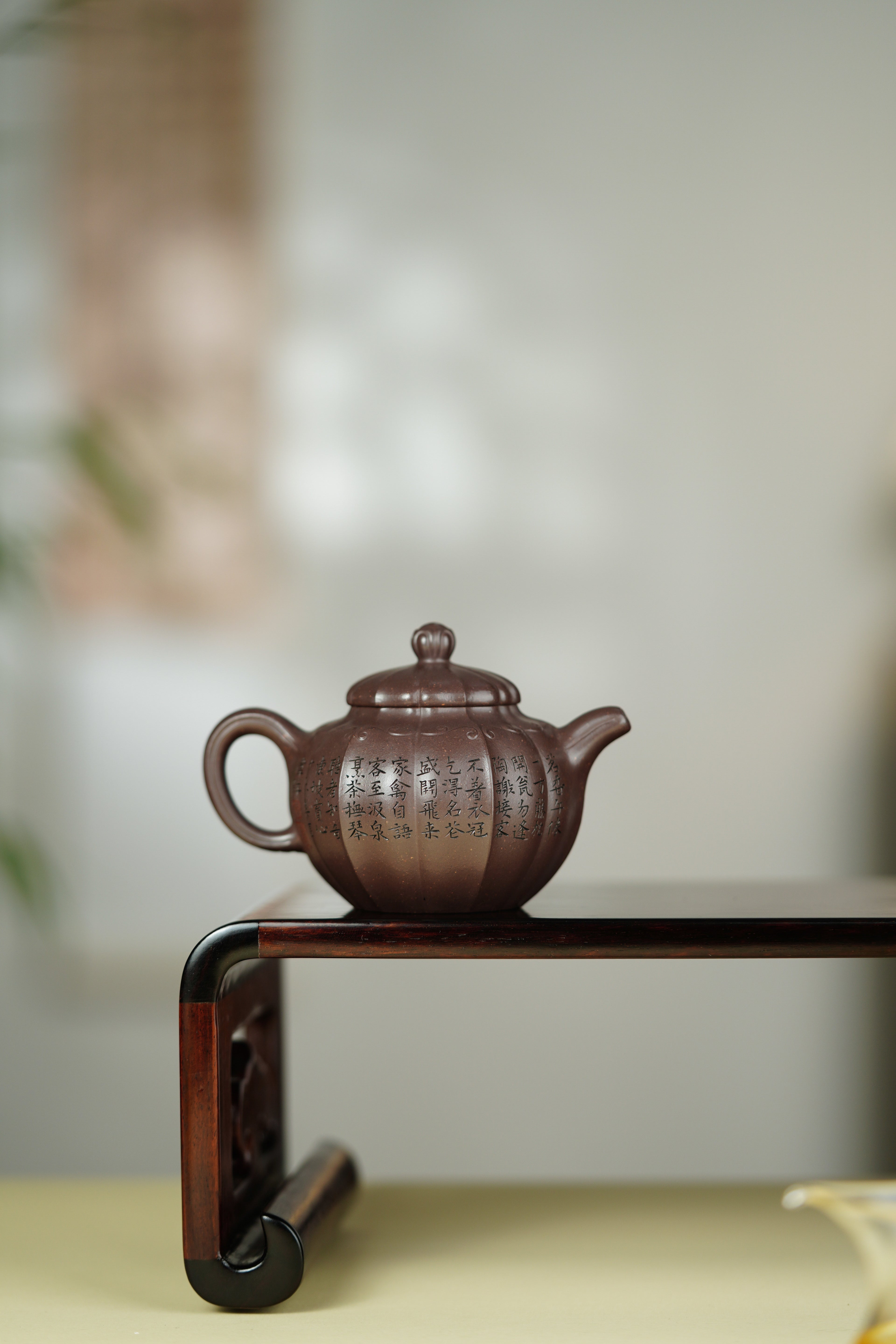 范大生嫡脉｜范秀芳制 范伟群装饰｜双省大师联诀紫砂臻品《小繁华壶》原矿优质古天青·120cc