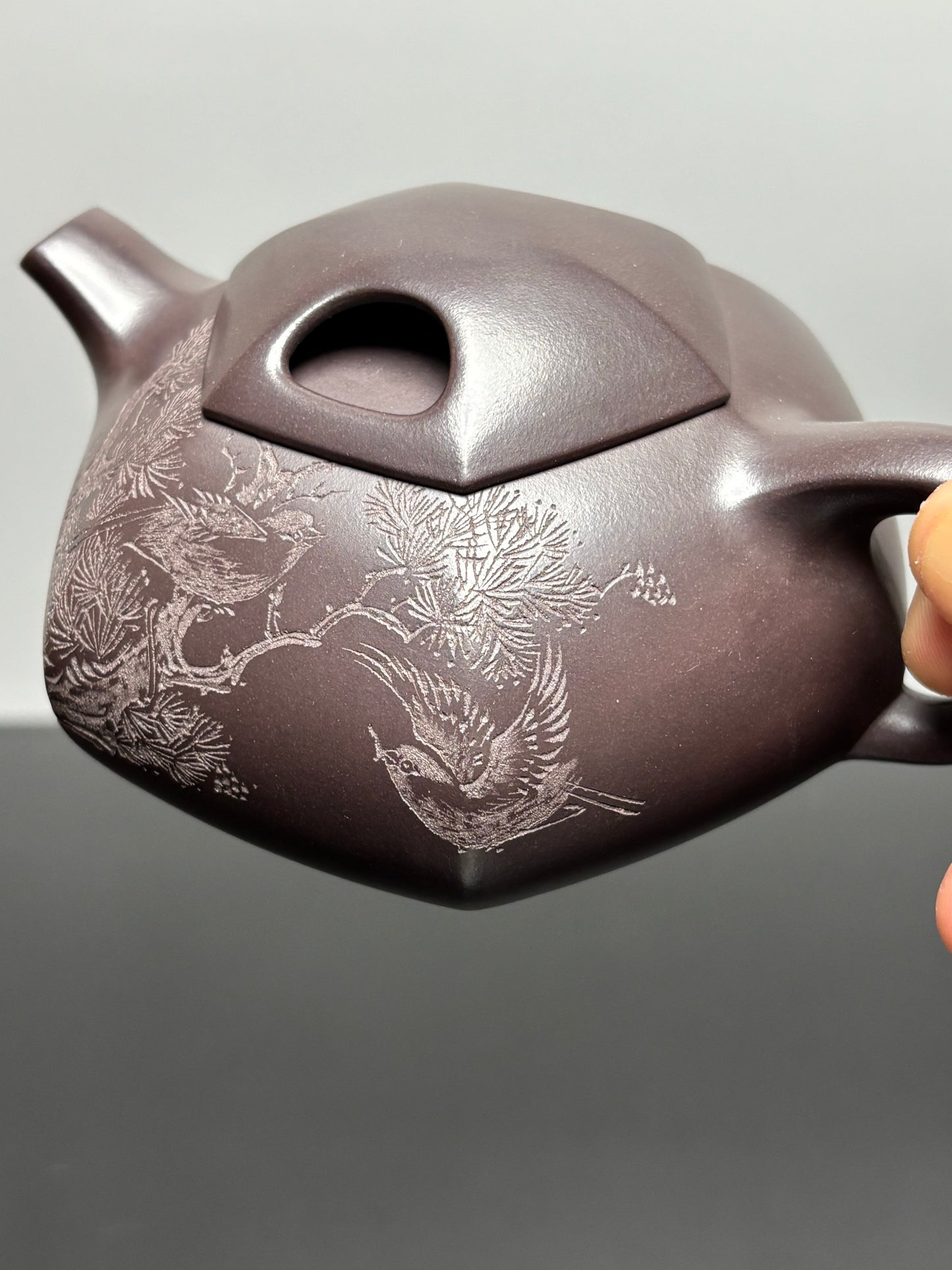 耿浩方器 礼藏双绝｜紫砂界80后方器巨匠巅峰臻品《六方牛盖壶》原矿优质老紫泥·260cc