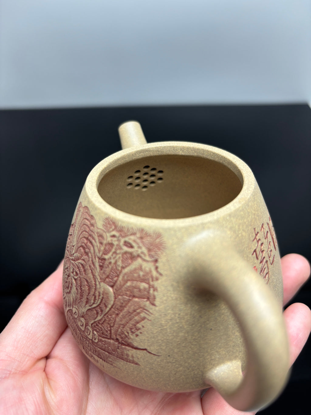 中华神刀·刻绘巅峰｜杨喜雨大师顶流臻品博物馆馆藏同系列《高石瓢》十二生肖虎 原矿优质段泥·230cc