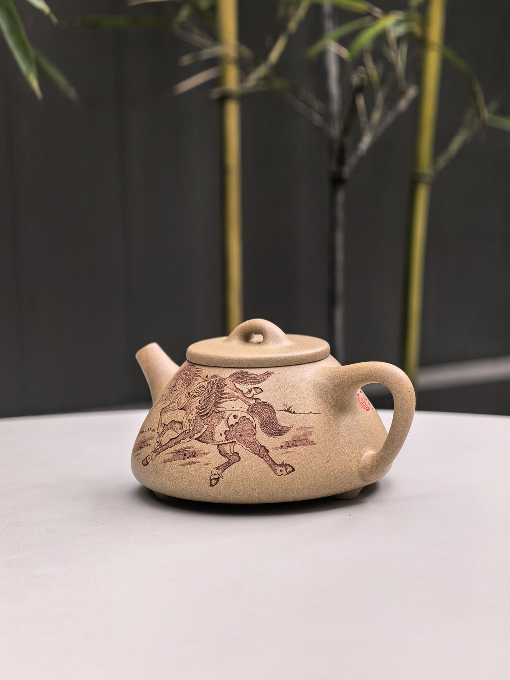 中华神刀·刻绘巅峰｜杨喜雨大师顶流臻品《子冶石瓢》十二生肖马 原矿优质段泥·260cc