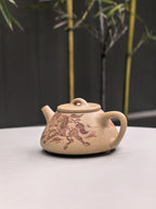 中华神刀·刻绘巅峰｜杨喜雨大师顶流臻品《子冶石瓢》十二生肖马 原矿优质段泥·260cc