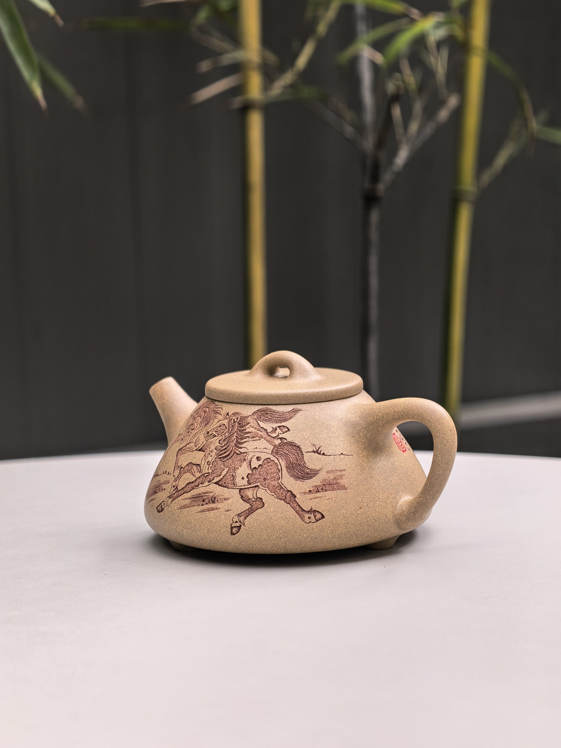 中华神刀·刻绘巅峰｜杨喜雨大师顶流臻品《子冶石瓢》十二生肖马 原矿优质段泥·260cc