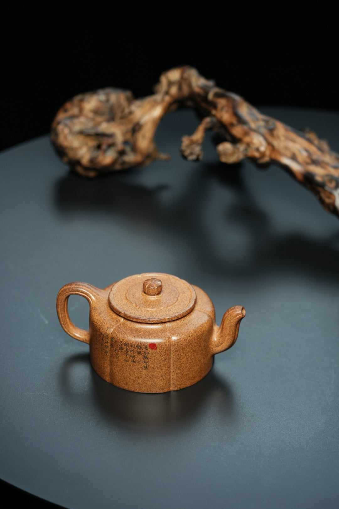 立之紫砂 礼藏至尊｜储立之大师传世典藏重器《梅花周盘壶》原矿优质 壶古玉金砂·450cc