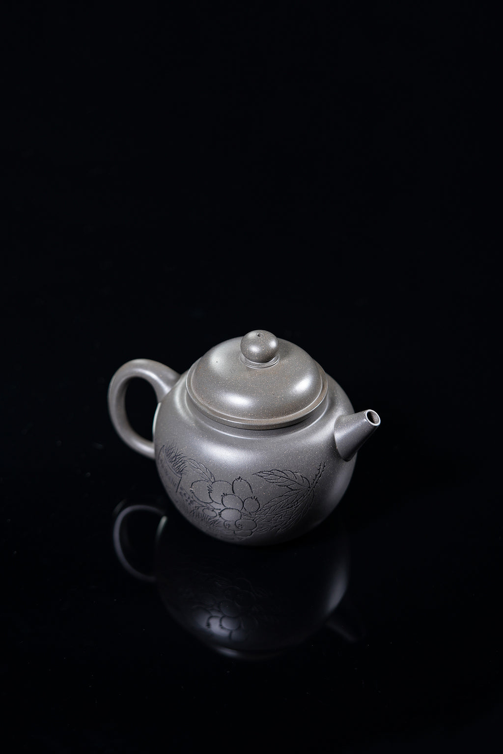 立之紫砂 礼藏至尊｜储立之大师传世典藏重器《大彬圈钮》原矿优质 青灰段·500cc