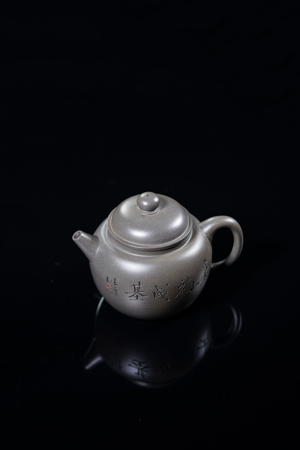 立之紫砂 礼藏至尊｜储立之大师传世典藏重器《大彬圈钮》原矿优质 青灰段·500cc