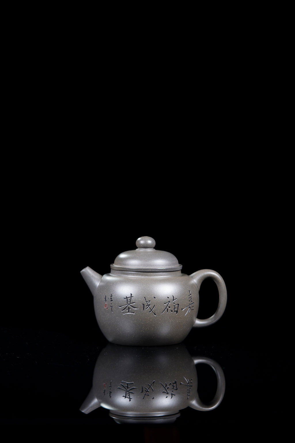 立之紫砂 礼藏至尊｜储立之大师传世典藏重器《大彬圈钮》原矿优质 青灰段·500cc