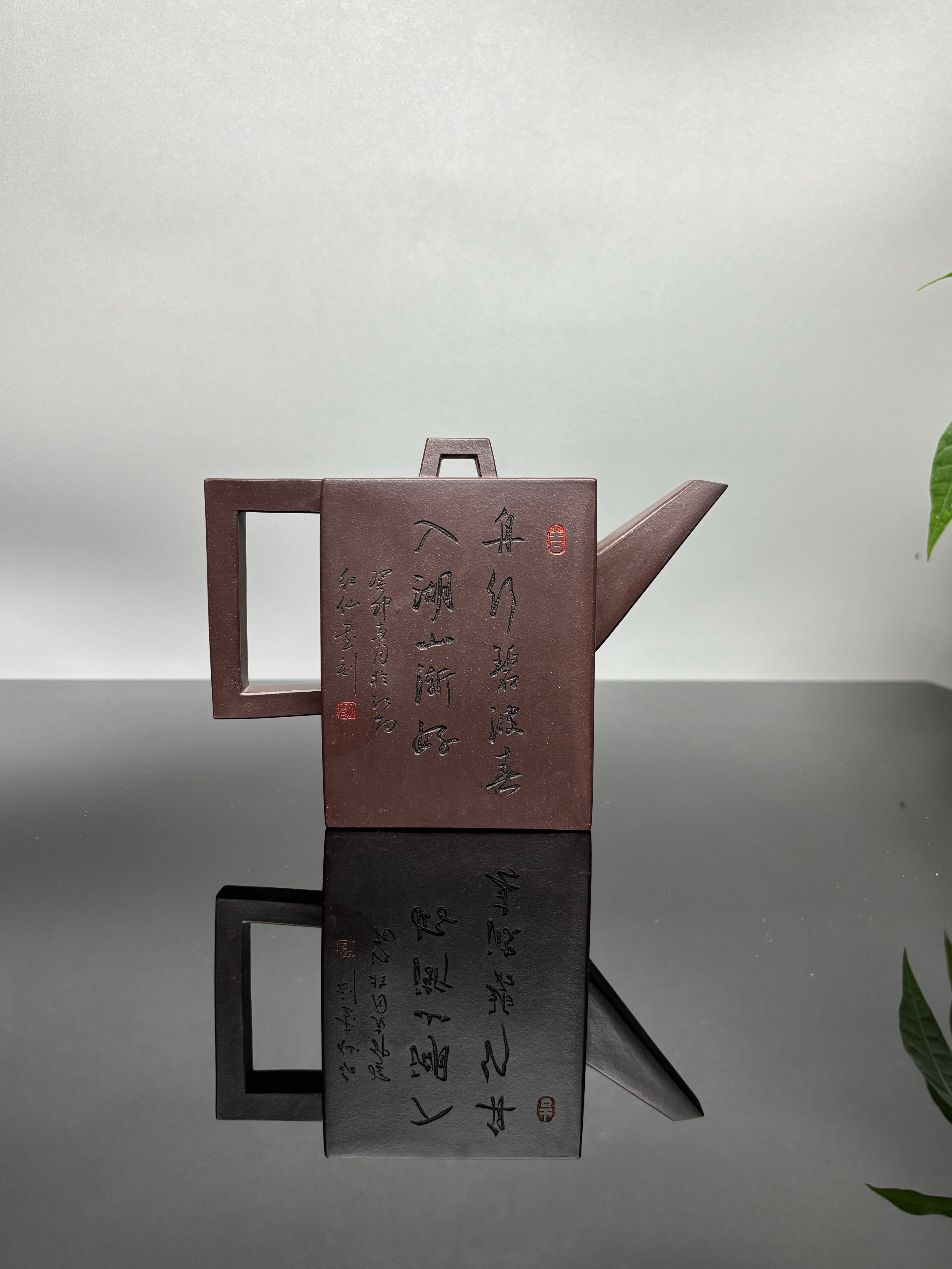 范泽锋高徒·邱爽紫砂潜力重器《砖方壶》是您礼藏皆宜的高端艺术品原矿优质老紫泥·420cc（入册款）