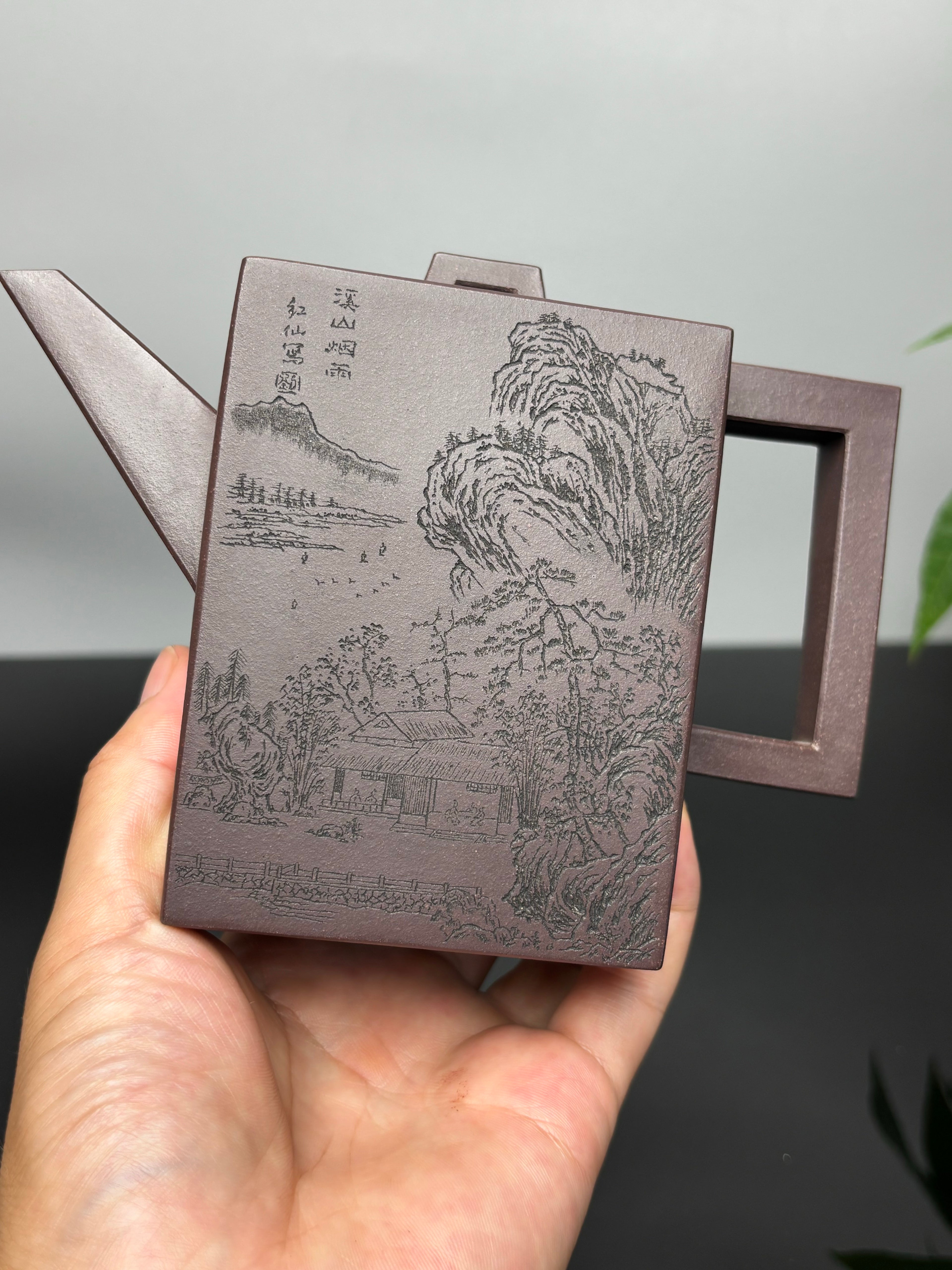 范泽锋高徒·邱爽紫砂潜力重器《砖方壶》是您礼藏皆宜的高端艺术品原矿优质老紫泥·420cc（入册款）