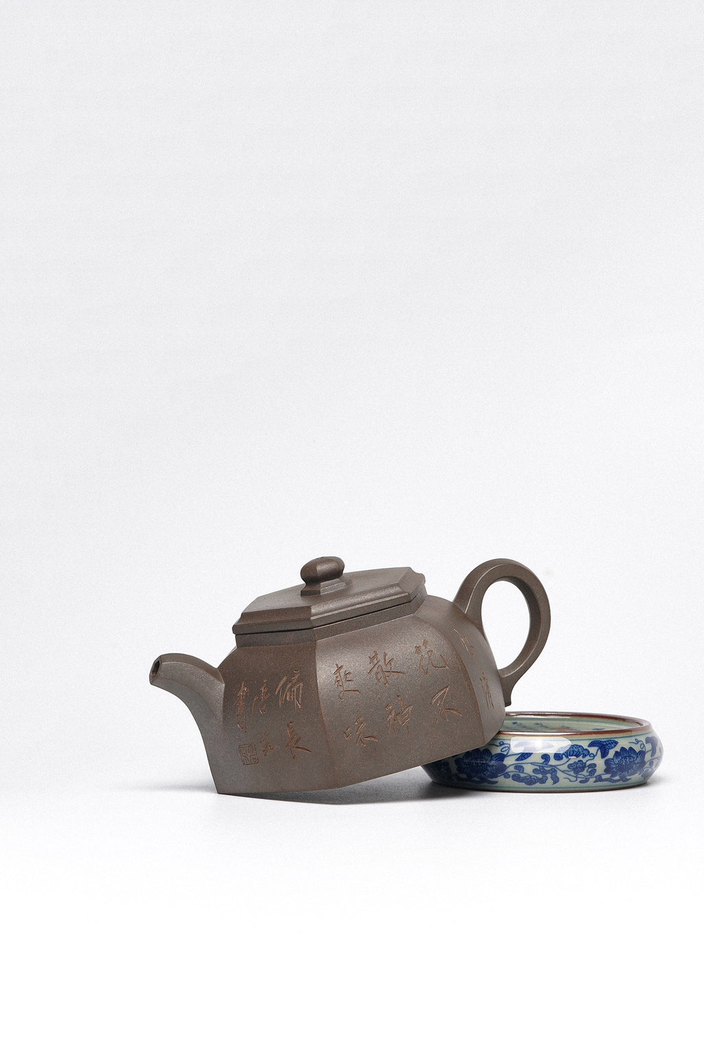 紫砂臻品·礼藏首选｜周建春大师扛鼎之作《六方汉风壶》原矿优质金龙血砂·350cc ——正高级工艺美术师·周建春·制