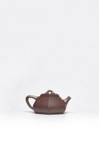 紫砂臻品·礼藏首选｜周建春大师扛鼎之作·大拍同系列《六方石瓢壶》原矿优质金龙血砂·180cc ——正高级工艺美术师·周建春·制