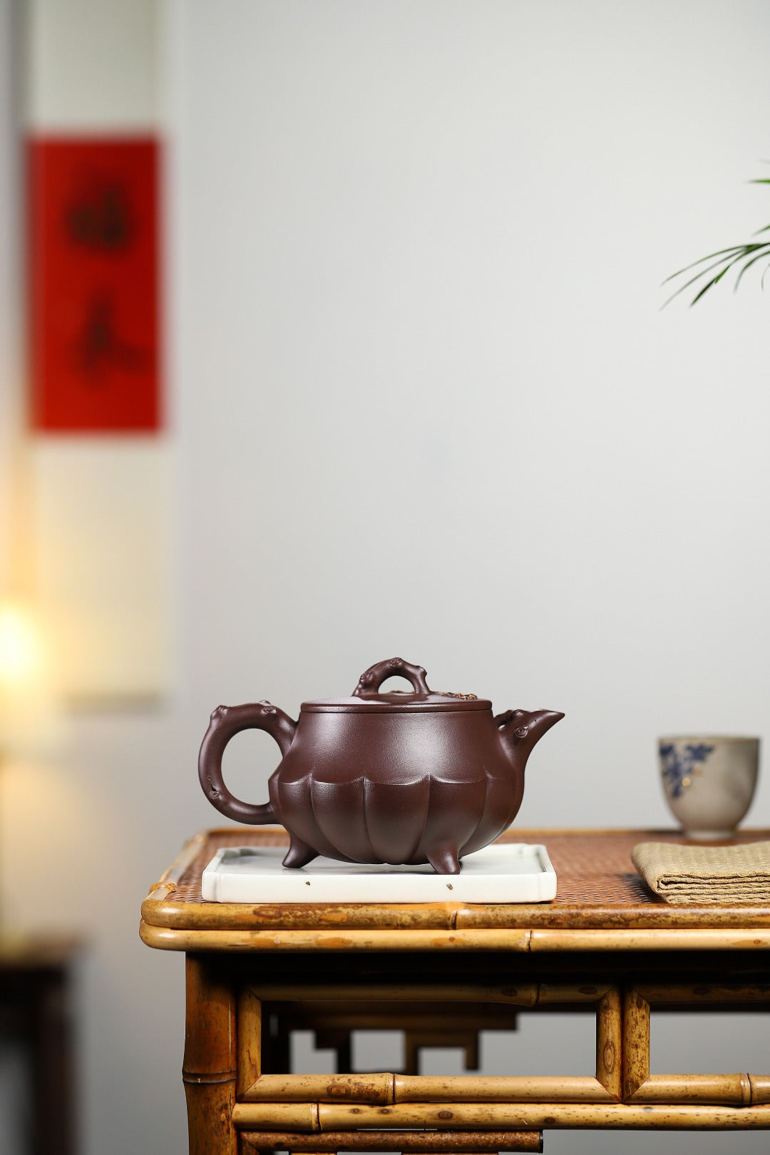 紫砂藏品｜高级工艺美术师·许时娟制【莲心壶】礼藏皆宜·匠心之作 泥料：原矿优质老紫泥·360cc