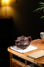 紫砂藏品｜高级工艺美术师·许时娟制【莲心壶】礼藏皆宜·匠心之作 泥料：原矿优质老紫泥·360cc