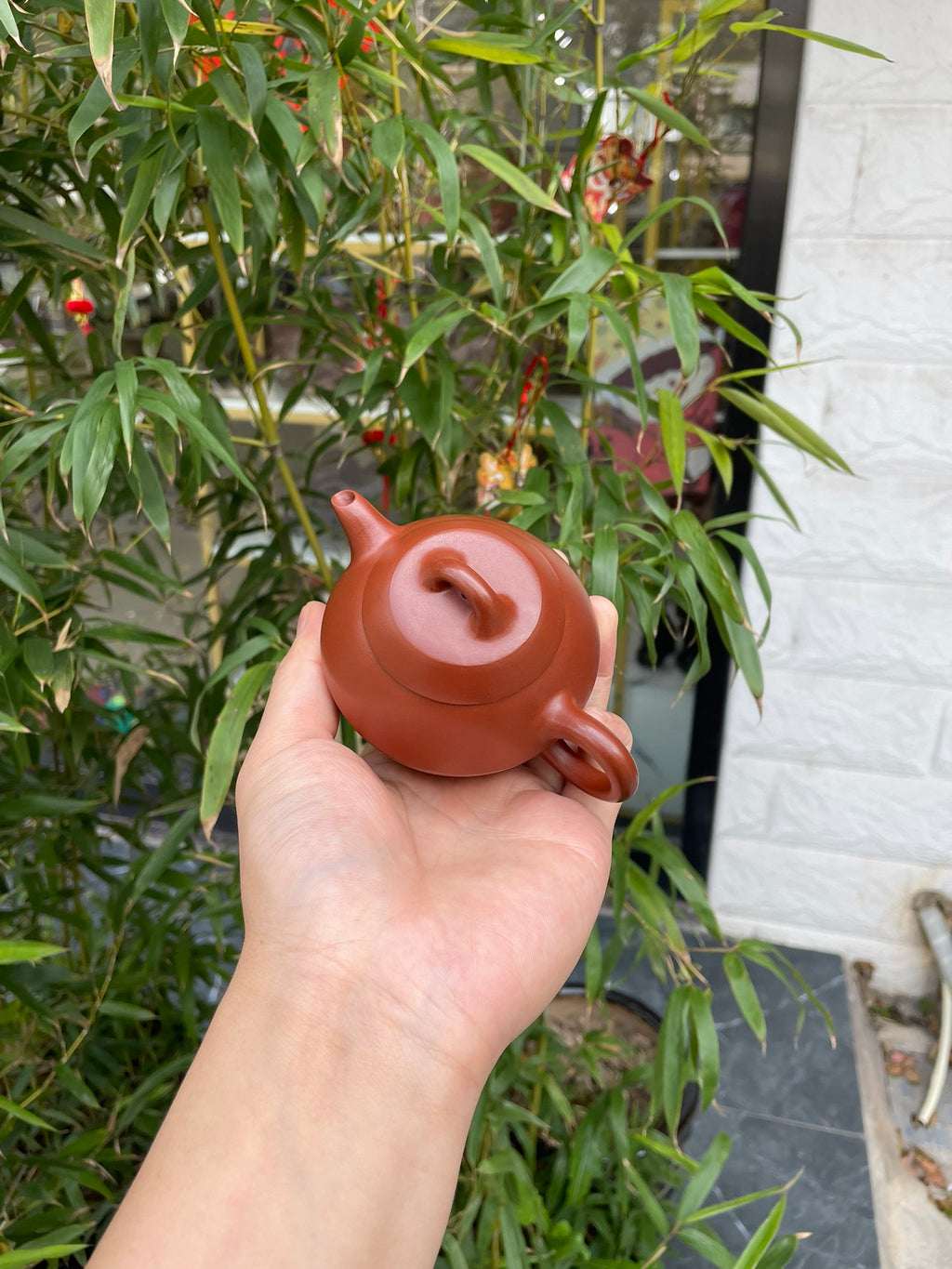 宜兴原矿紫砂·好工好料推荐《汉瓦壶》实拍 ——优质大红袍·150cc ——实力派陶艺家·杜鹃
