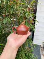 宜兴原矿紫砂·好工好料推荐《汉瓦壶》实拍 ——优质大红袍·150cc ——实力派陶艺家·杜鹃