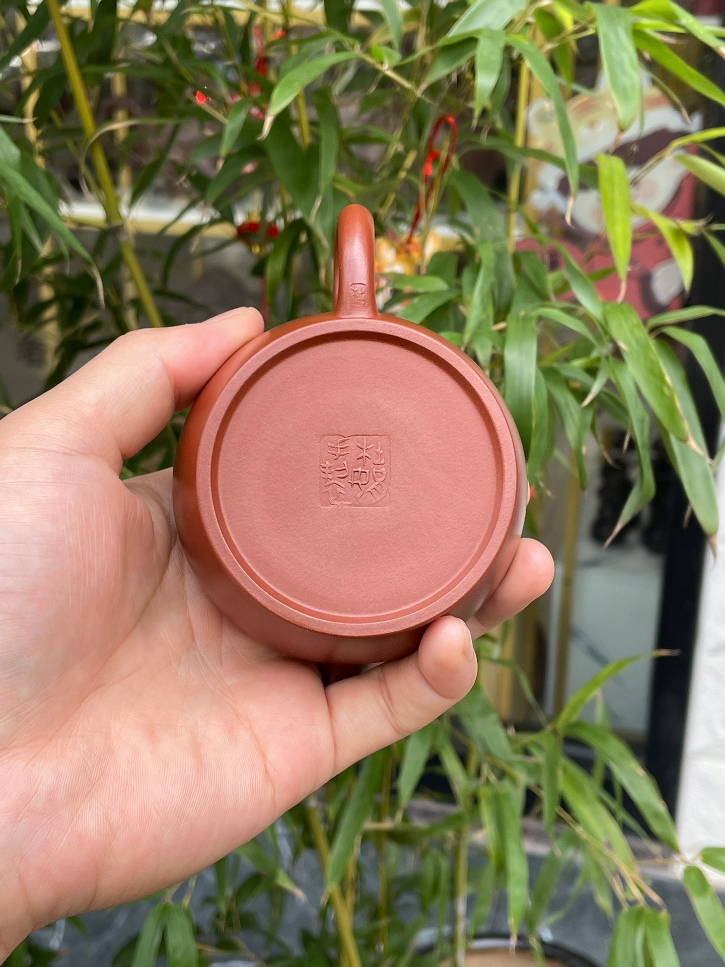 宜兴原矿紫砂·好工好料推荐《汉瓦壶》实拍 ——优质大红袍·150cc ——实力派陶艺家·杜鹃