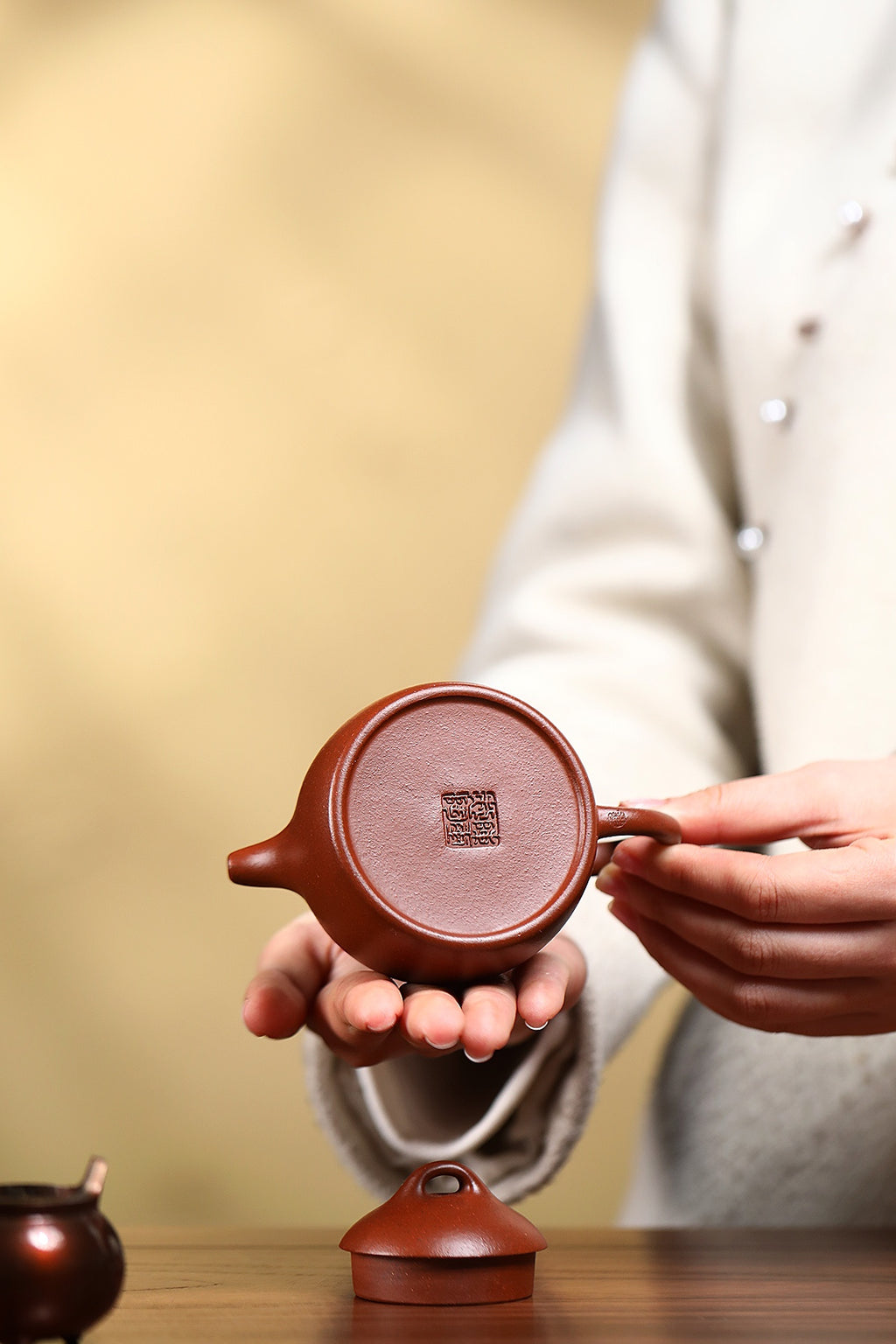 薄胎《秦权》全手工制 ——家藏原矿优质底槽青·180cc ——实力派陶艺家·陈玺