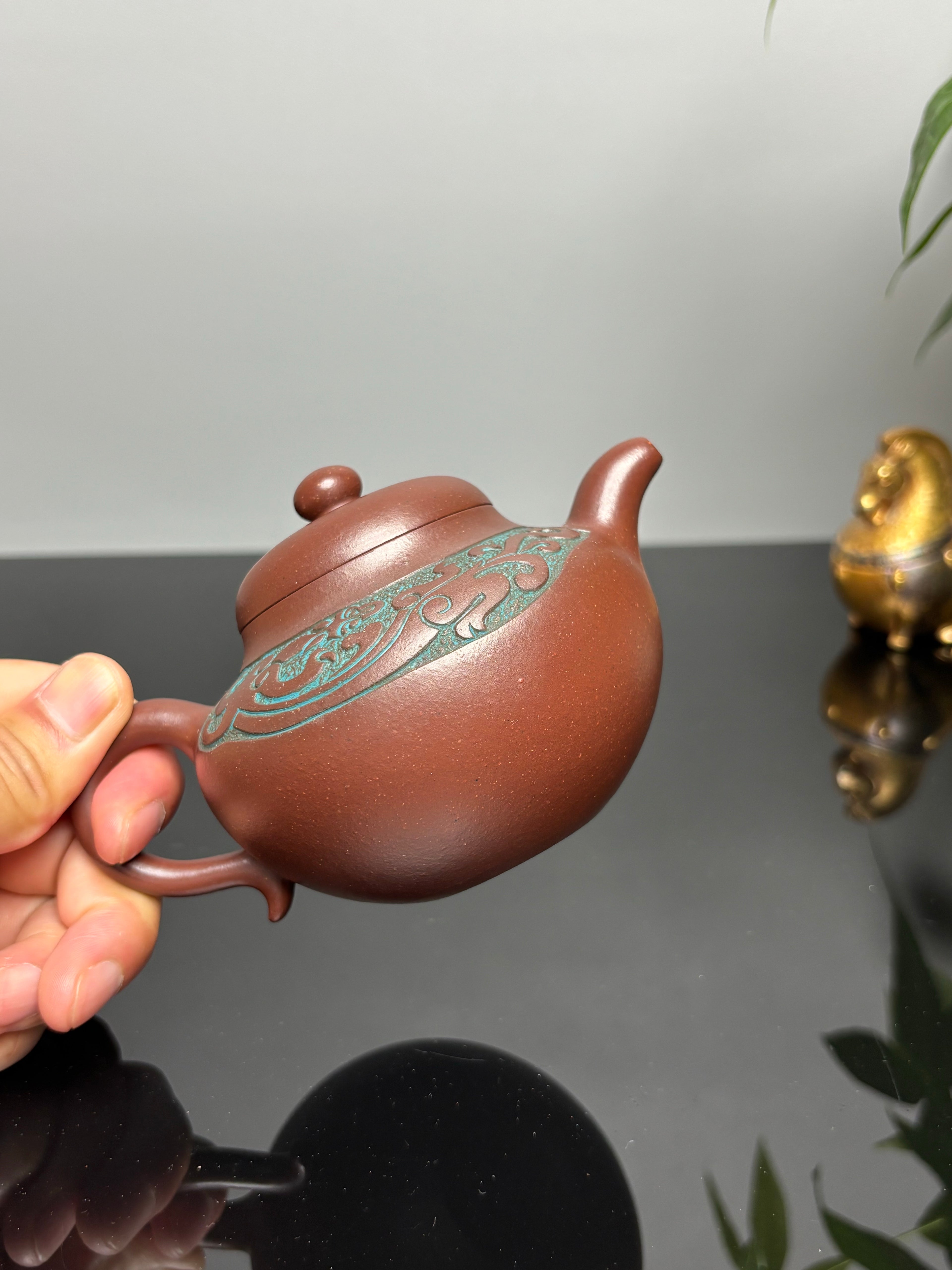 重磅新品，中国紫砂界荣誉之巅｜国大师邱玉林亲制｜顶奢稀有传世臻品《螭龙福圆壶》原矿优质底槽清·260cc