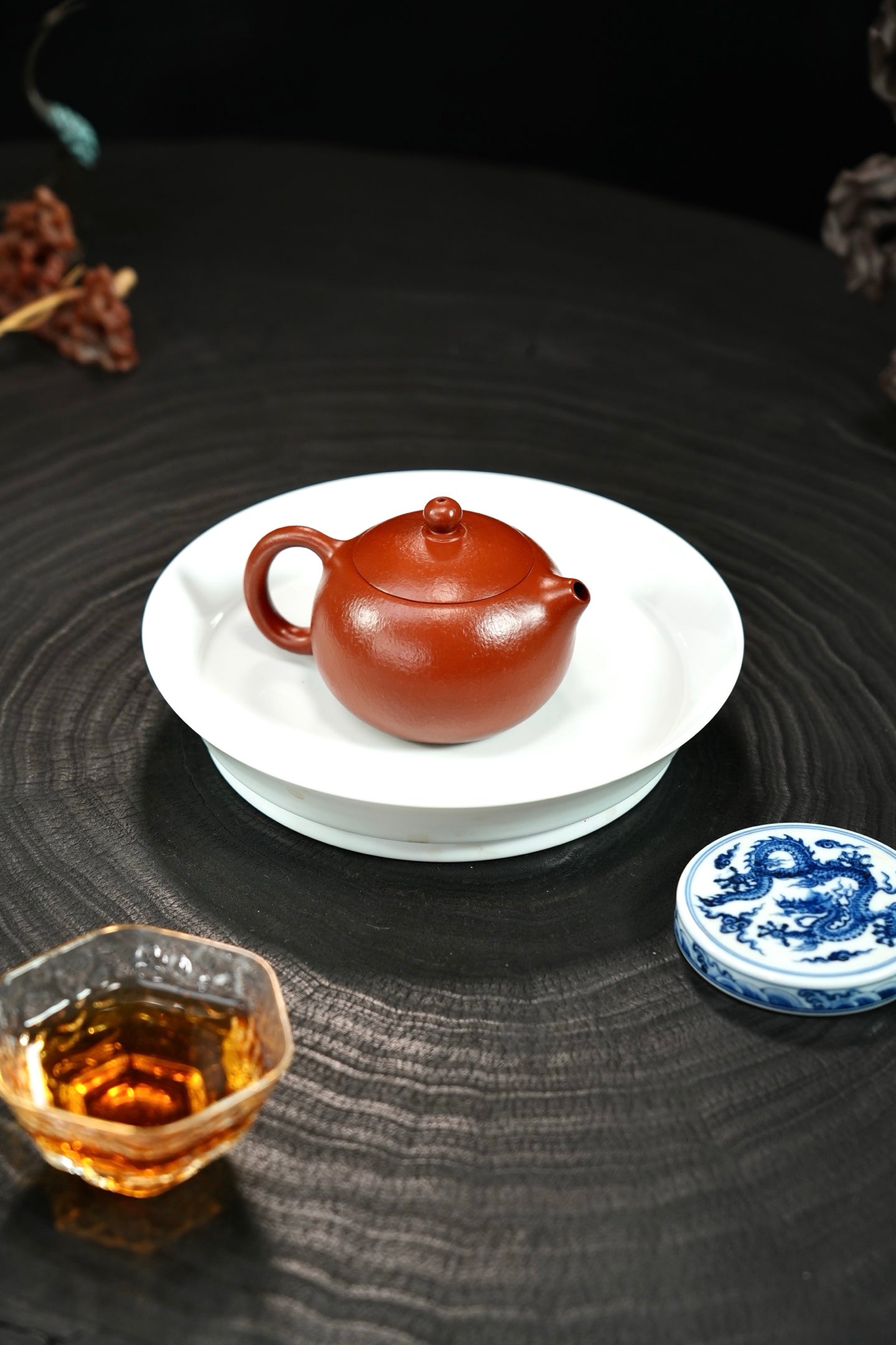全手工【小西施】 原矿极品朱泥·135cc·14孔