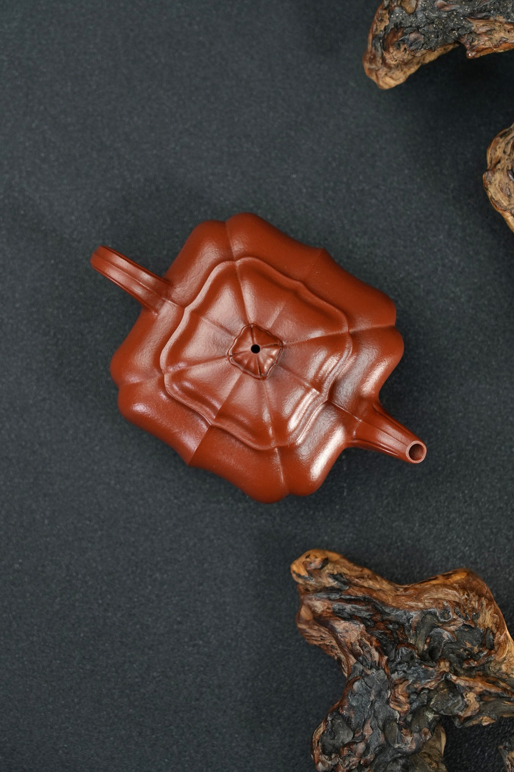 爆品🔥全手工【筋纹传炉】 原矿优质朱泥·150cc·14孔