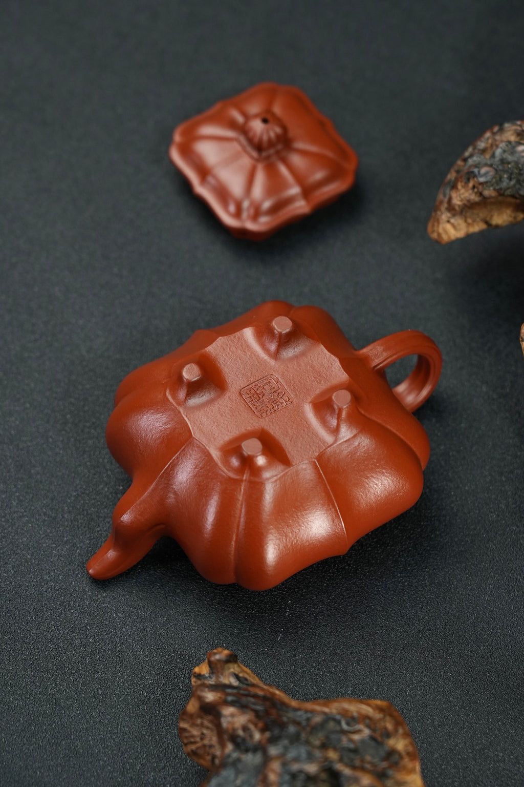 爆品🔥全手工【筋纹传炉】 原矿优质朱泥·150cc·14孔