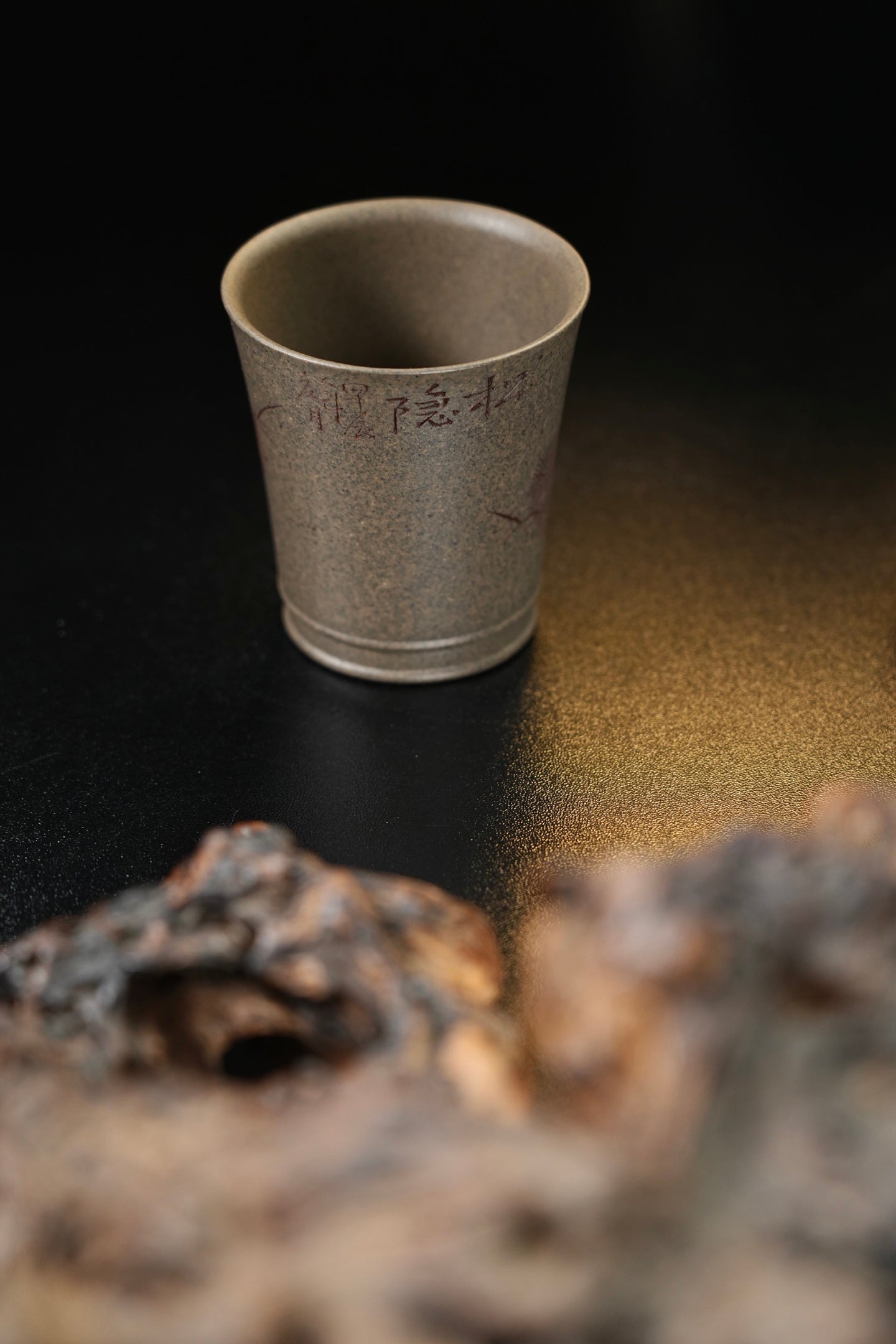 迎松【主人杯/品茗杯】 原矿极品段泥（柴烧）·130cc（满）