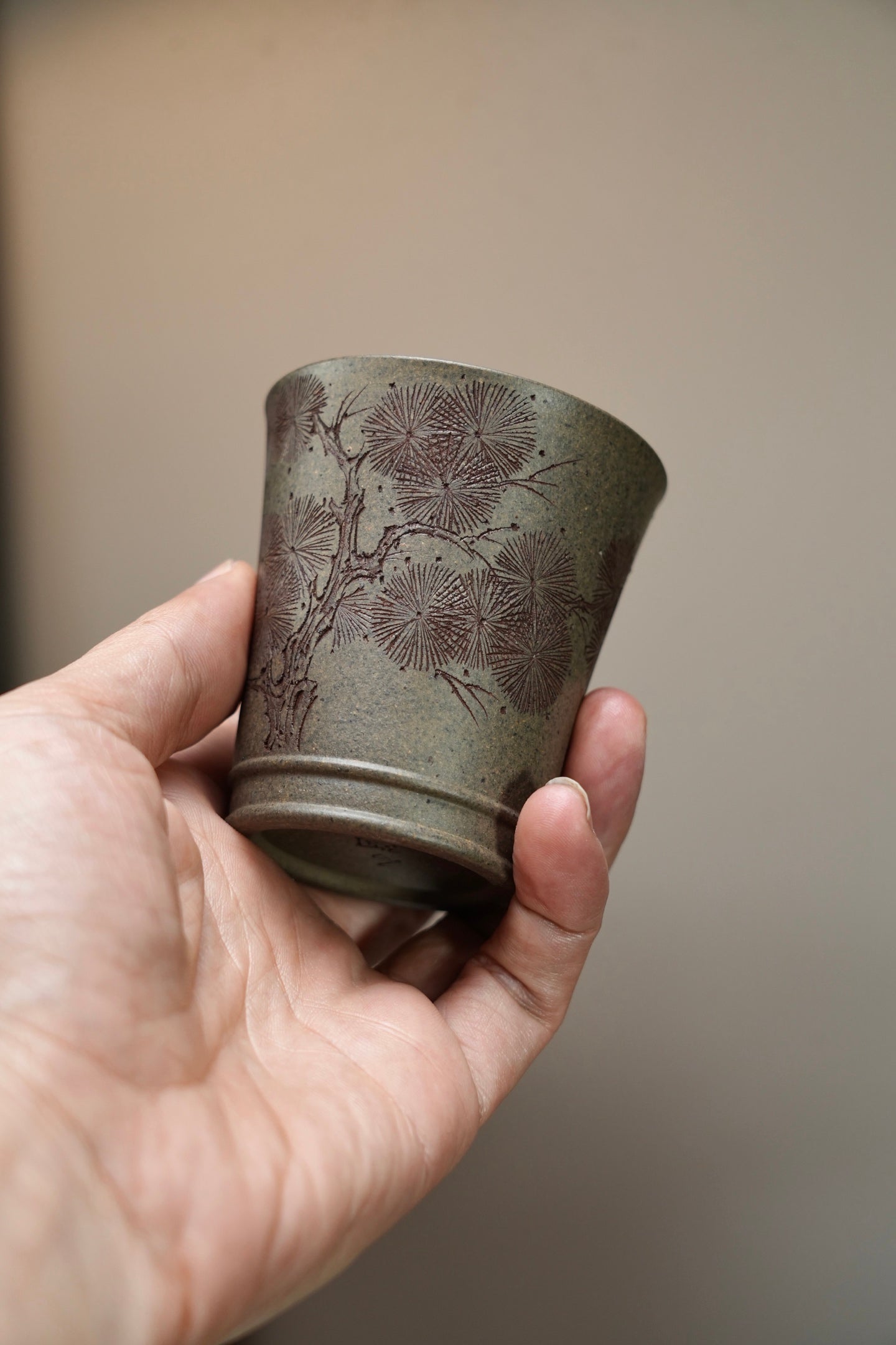 迎松【主人杯/品茗杯】 原矿极品段泥（柴烧）·130cc（满）