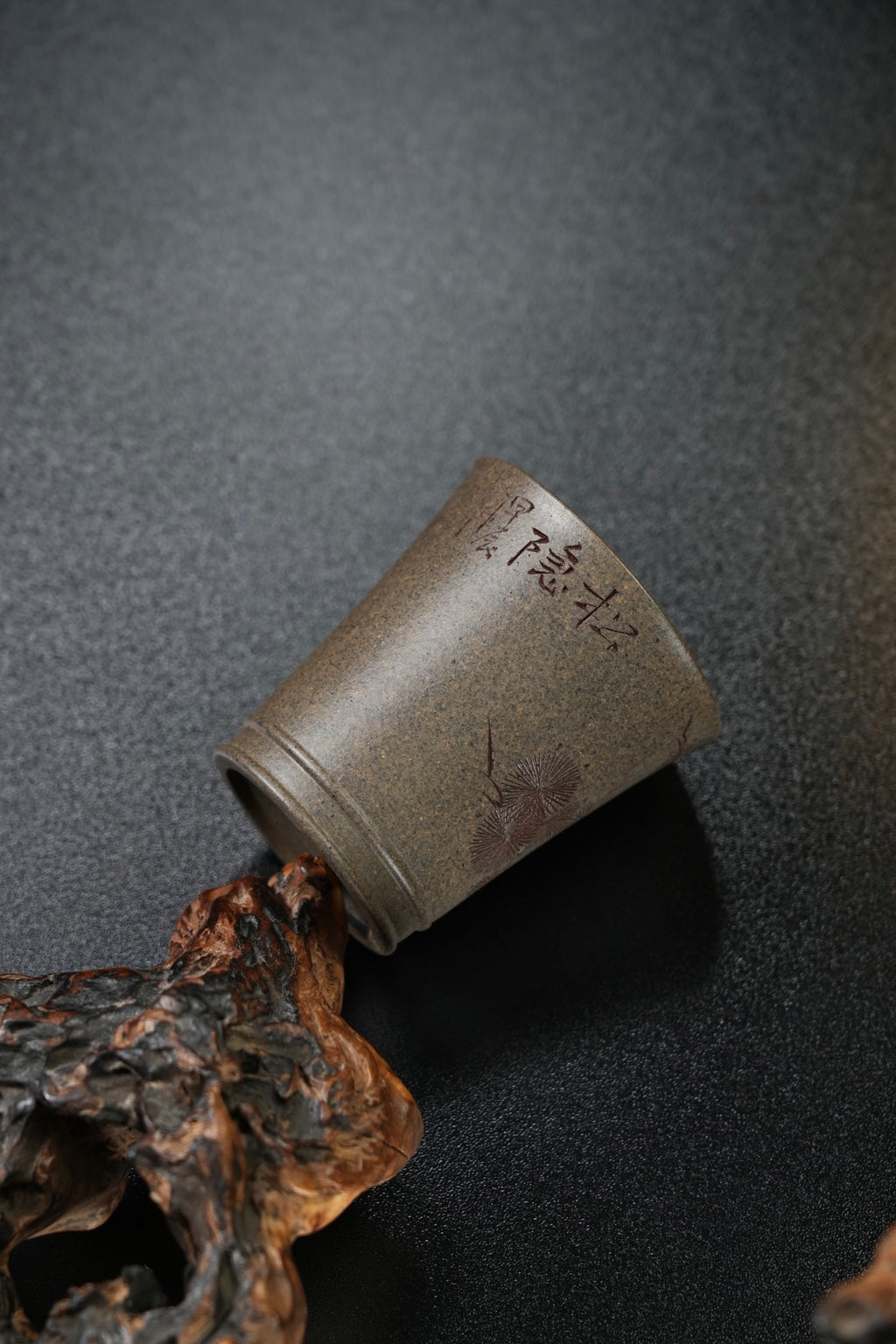 迎松【主人杯/品茗杯】 原矿极品段泥（柴烧）·130cc（满）