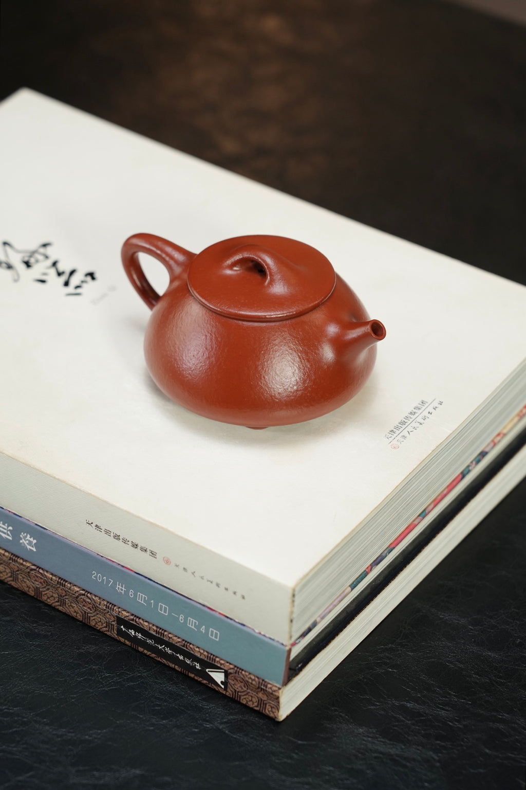 全手工【景舟·石瓢】 原矿极品朱泥·150cc·14孔