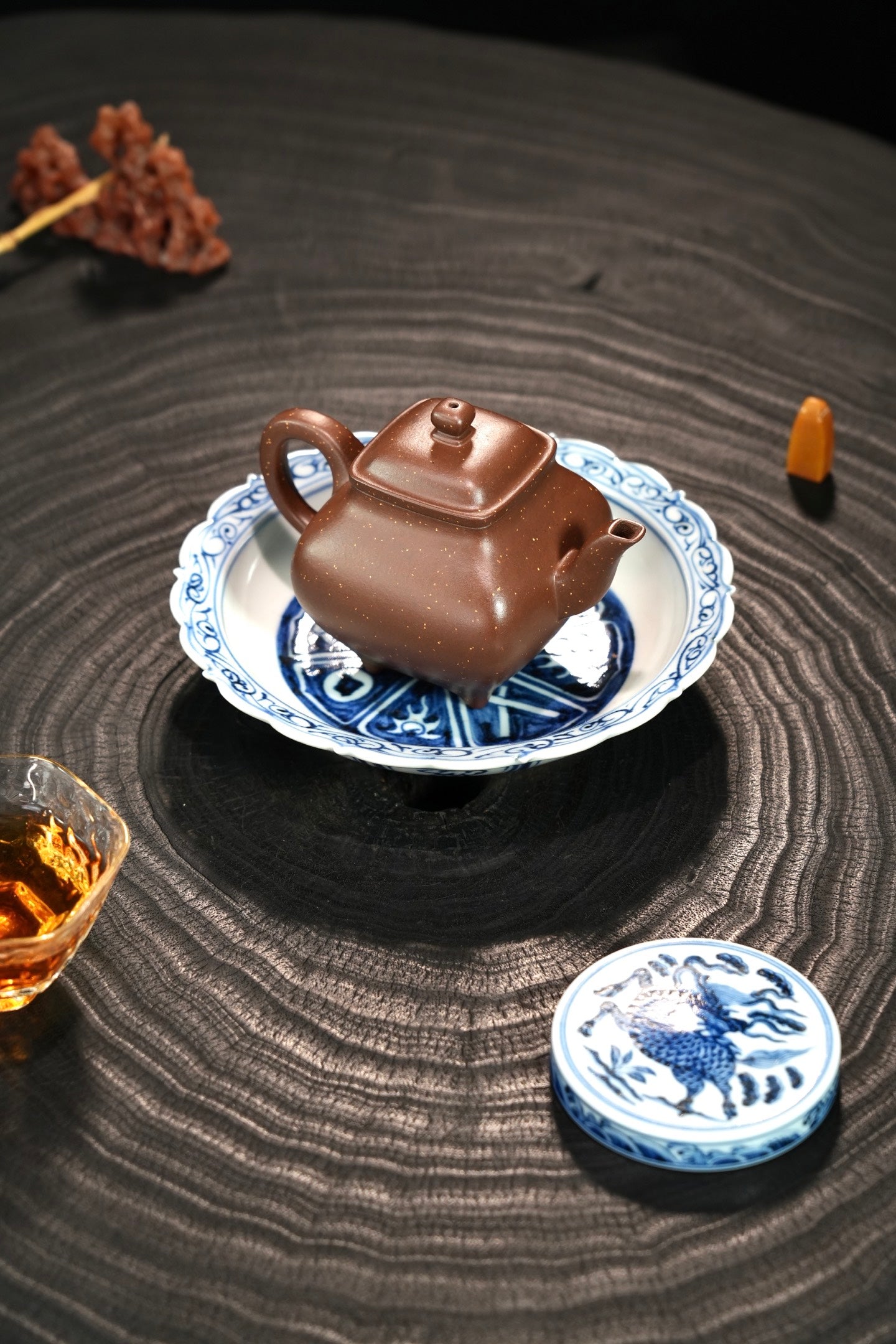 出窑🔥全手工【方炉】 原矿极品紫泥（铺砂）·170cc·9孔