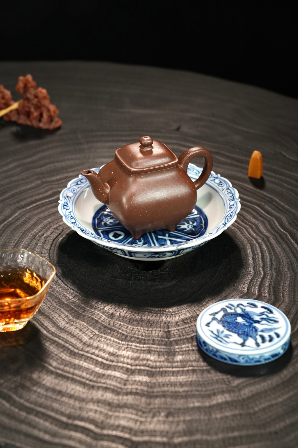 出窑🔥全手工【方炉】 原矿极品紫泥（铺砂）·170cc·9孔