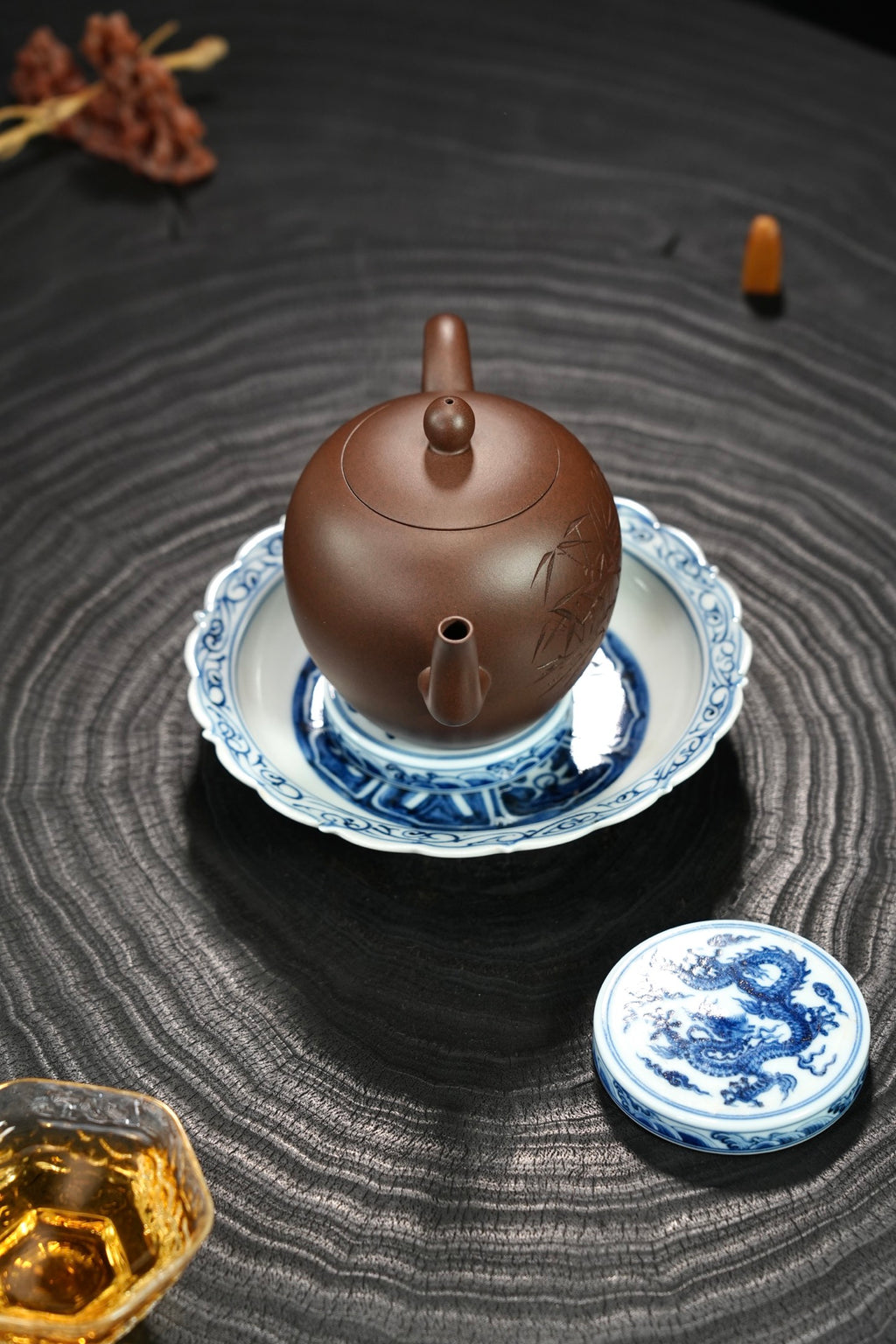 【美人肩】 原矿极品紫泥·320cc·内推孔