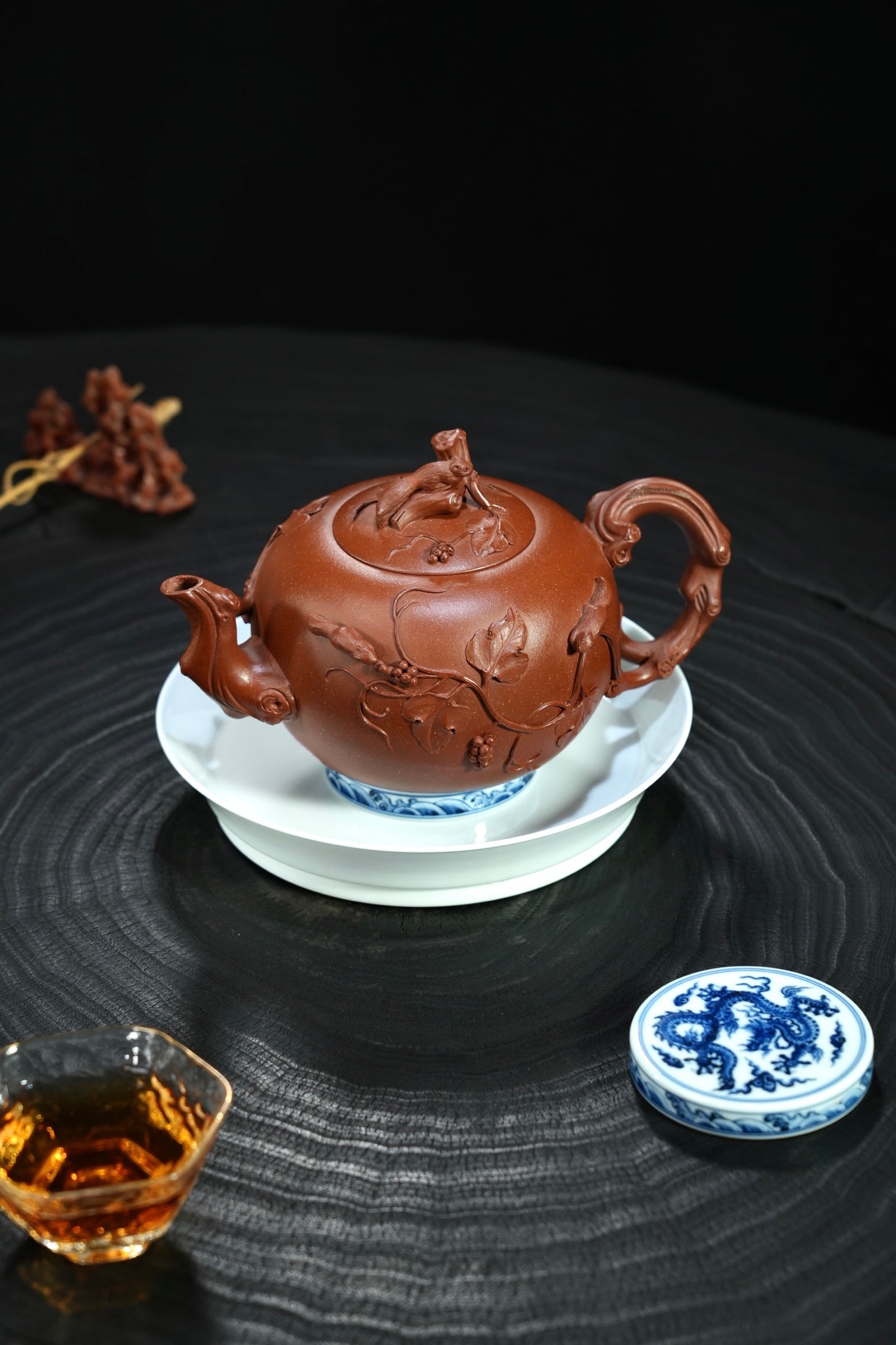 藏品🔥【松鼠葡萄】 原矿极品降坡泥·570cc·14孔