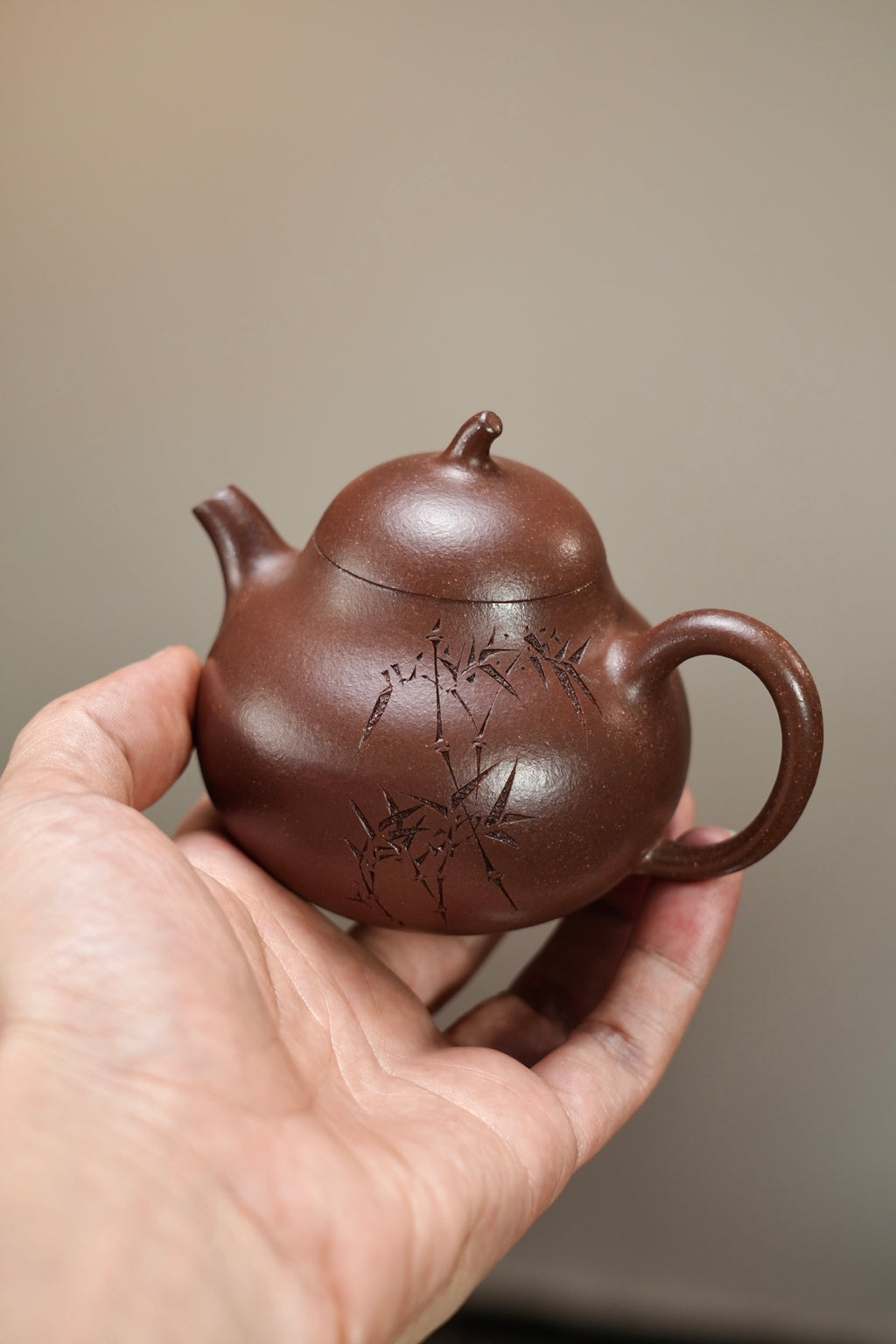 【茄瓜·经典】 原矿极品紫泥·190cc·内推孔