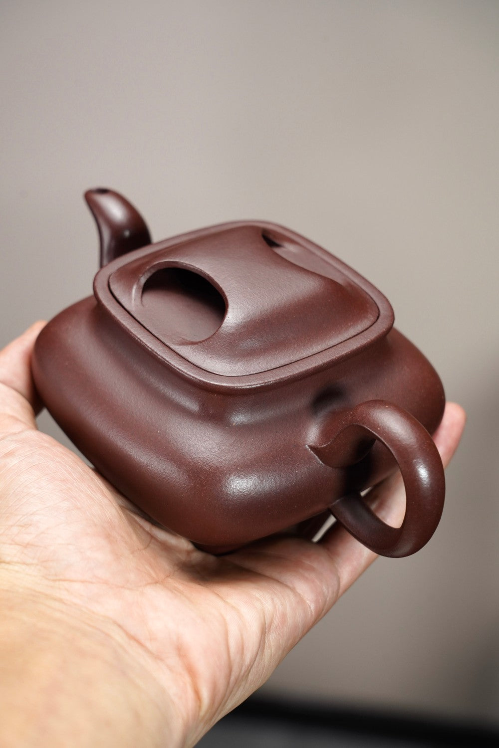 全手工·藏品👍【牛盖传炉】 原矿极品陈腐老紫泥·320cc·14孔