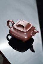 全手工·藏品👍【牛盖传炉】 原矿极品陈腐老紫泥·320cc·14孔