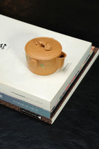 【灵芝·手抓壶】 原矿极品段泥（泥绘）·120cc·19孔