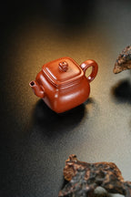 实拍·全手工【小四方】 原矿极品朱泥·130cc·9孔
