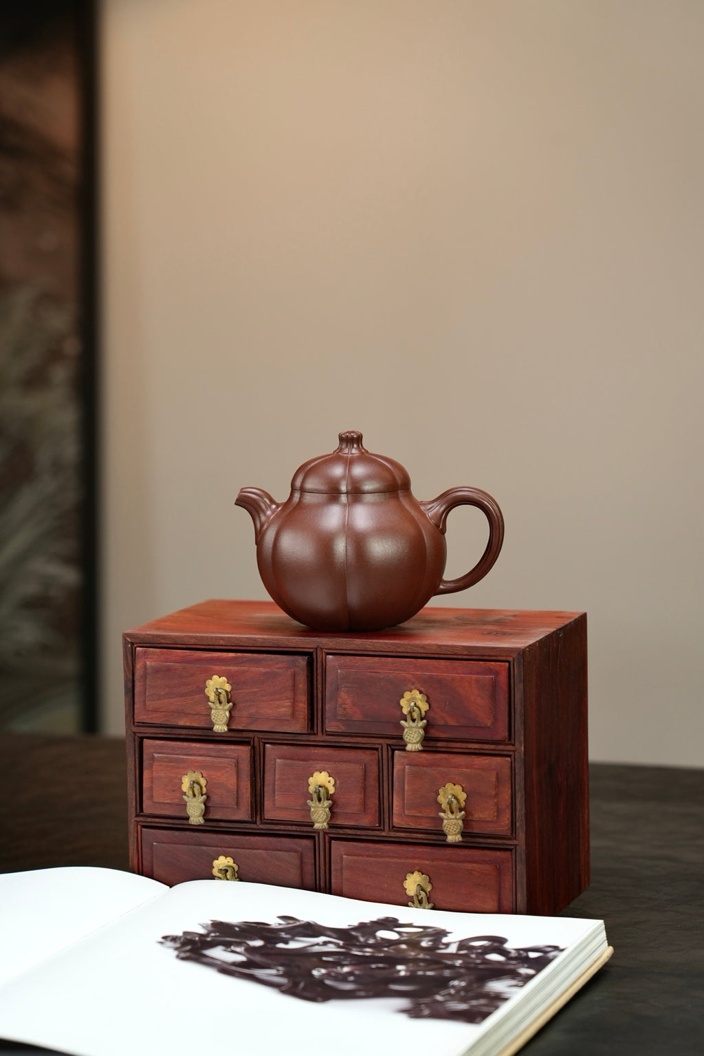 全手工·藏品【筋纹匏瓜】 原矿极品底槽清·240cc·内推孔