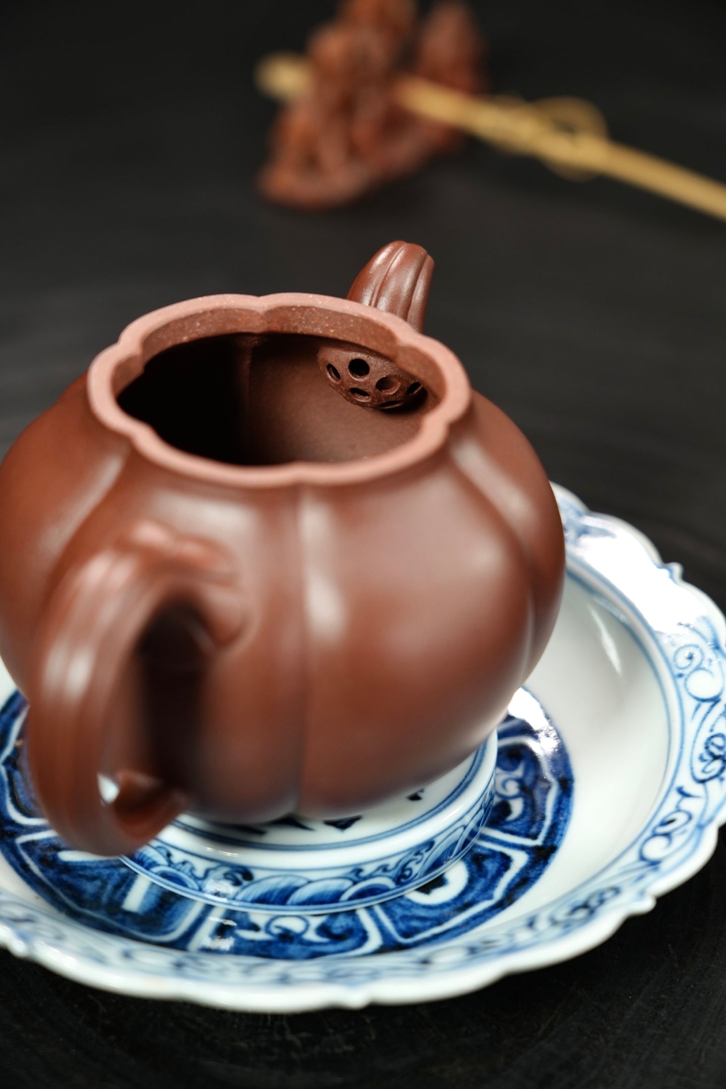 全手工·藏品【筋纹匏瓜】 原矿极品底槽清·240cc·内推孔