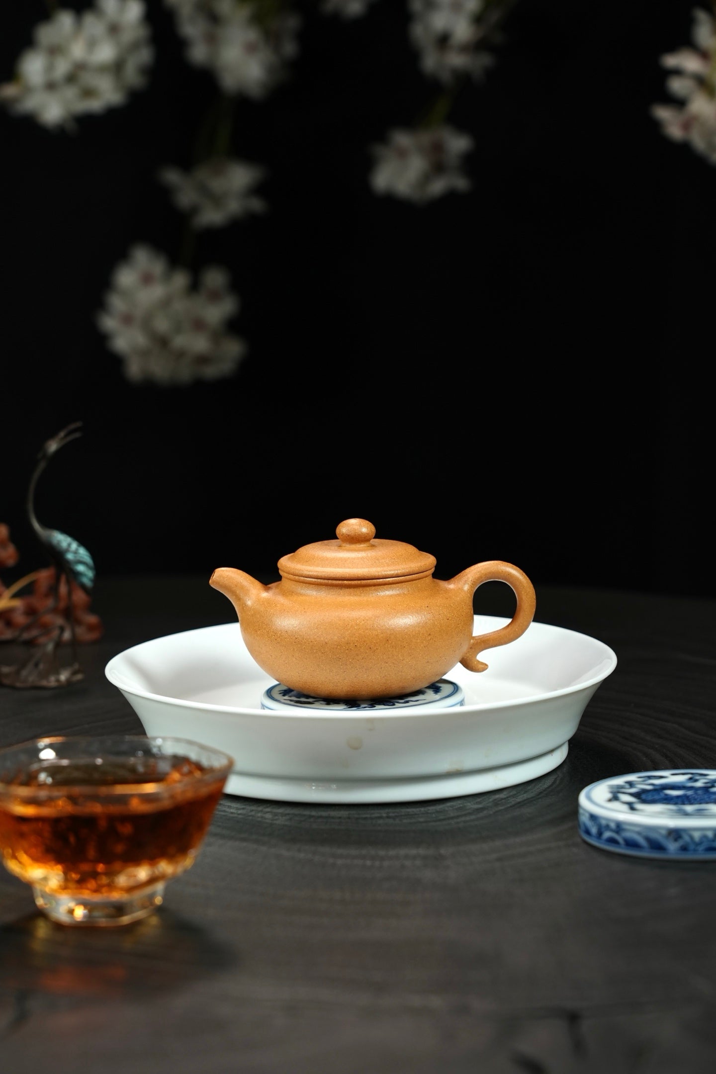 【小仿古·把玩款】 老宕口极品黄金段泥·110cc·内推孔