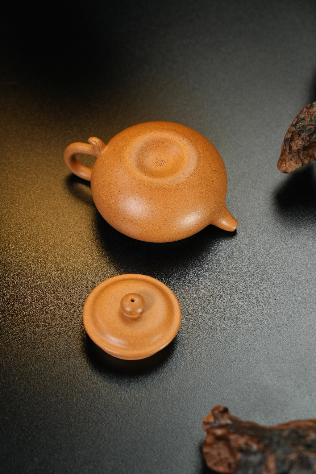 【小仿古·把玩款】 老宕口极品黄金段泥·110cc·内推孔