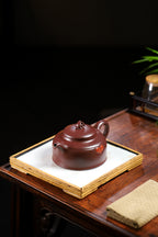 精品美器【心心相印】福利🉐️ 家藏红棕紫泥 360cc 作者 ：庄丽老师 工艺 ：纯手工精制